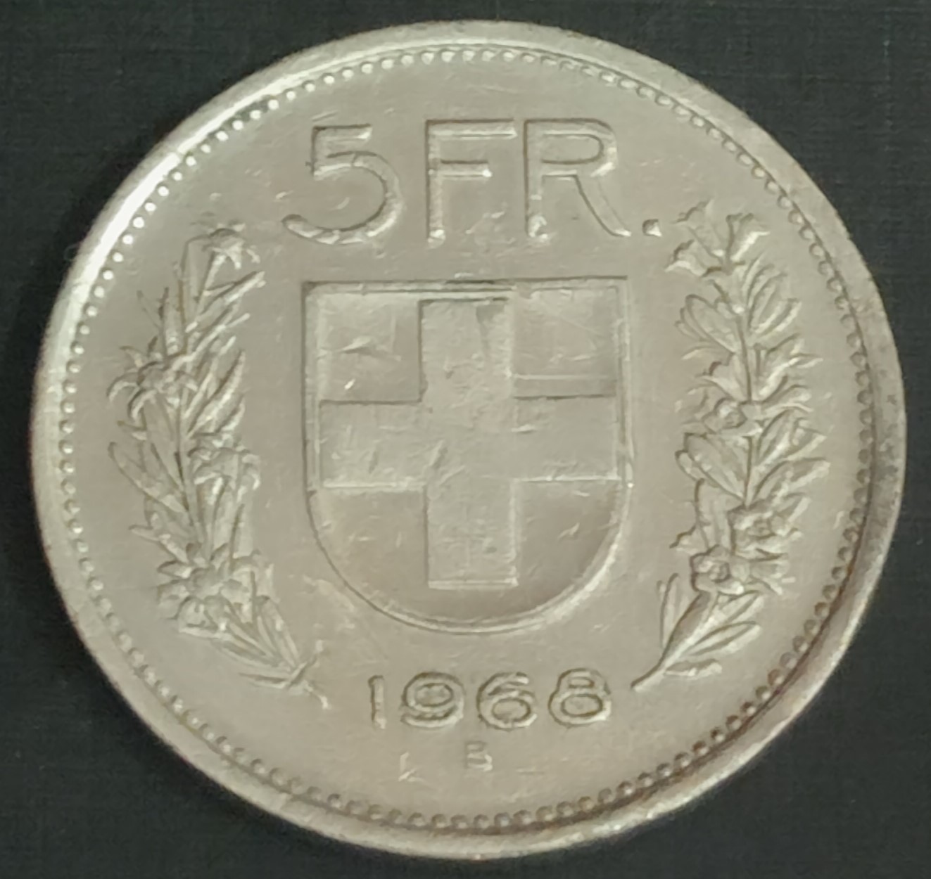 SWITZERLAND 5 FR 1968 Confoederatio Helvetica Sams Shopping