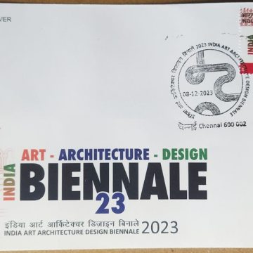 First Day Cover 08.Dec.'23 India Art Architecture Design Biennale (FDC-2023)