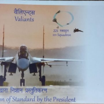 221 Squadron Presentation OF Standard By The President  Army Postal Covers (APO's)