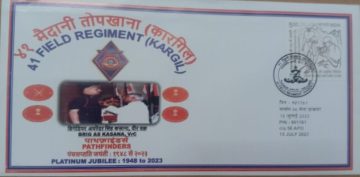 41 Field  (Kargil) Regiment  Army Postal Covers (APO's)