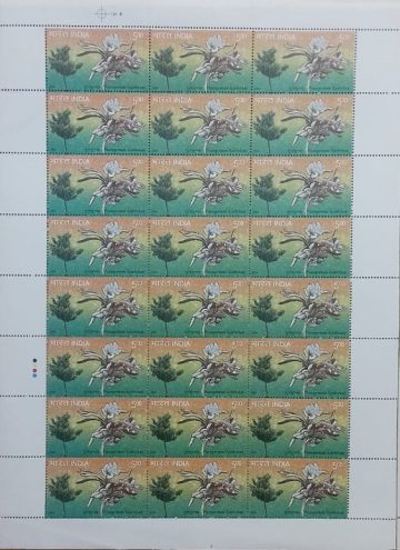 Pterospermum Acerifolium , Thematic , Rs.5- MNH (Stamp Full Sheets -24stamps)