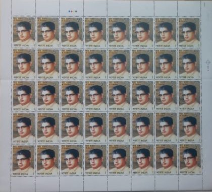 R.Shankar , Personality , Rs.5- MNH (Stamp Full Sheets -40stamps)