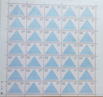 Indian Mathematical Society Institution Rs.5- MNH (Stamp Full Sheets -35stamps)
