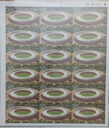 Talkotora Stadium ThematicRs.5- MNH (Stamp Full Sheets -18stamps)