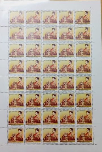 150th Birth Anniversary of Swami Vivekananda Personality, Philosopher, Monk, Religion, Saint, Belur Math?Rs.5- MNH (Stamp Full Sheets -40stamps)