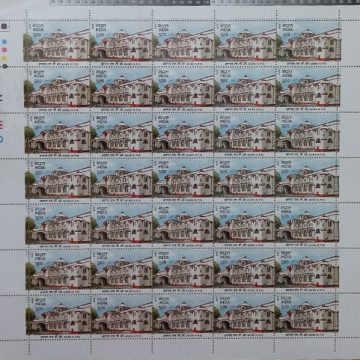 Heritage Buildings - Agra HPO Heritage, Post Office,?Architecture, Archaeology Rs.5- MNH (Stamp Full Sheets -35stamps)