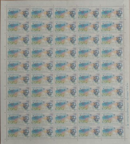 Definitive 9th Series Physics & Einstein  Rs.5 (Stamp Full Sheet) - 100 Stamp