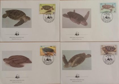 World Wide Fund For Nature Anguilla  1983 Set of 4 (Foreign FDC)