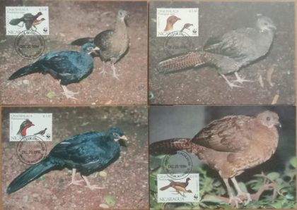 World Wide Fund For Nature  Highland Guan Set of 4 (Maxim Card)