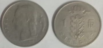 BELGIUM 1 FRANC 1957(Used)