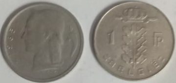 BELGIUM 1 FRANC 1965(Used)