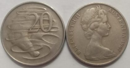 AUS_1967_20 Cent  (used)