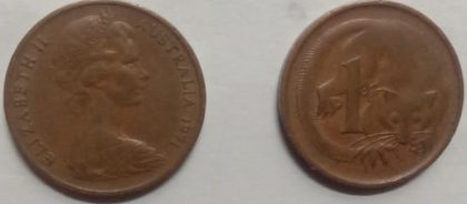 AUS_1971_1 Cent  (used)