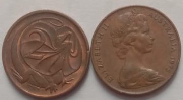 AUS_1975_2 Cents used Coins