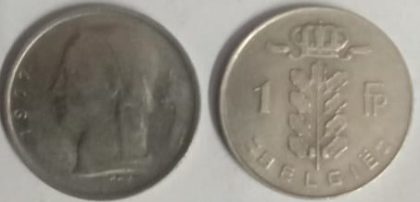 BELGIUM 1 FRANC 1977(Used)