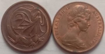 AUS_1981_2 Cents used Coin
