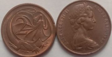 AUS_1983_2 Cents used Coin
