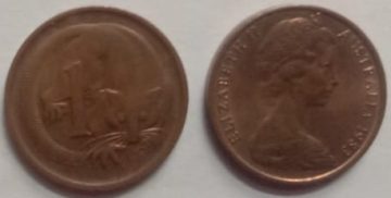 AUS_1983_1 Cent used Coin