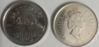 5 Cents Canada 2015 Elizabeth II D.G Regina (unc)