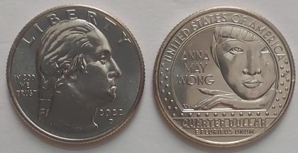 American Women Quarter Dollar Coin - Anna May Wong