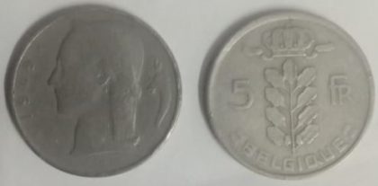 BELGIUM 5 FRANC 1949(Used)