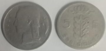 BELGIUM 5 FRANC 1962(Used)