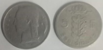 BELGIUM 5 FRANC 1962(Used)