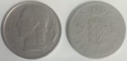 BELGIUM 5 FRANC 1966(Used)