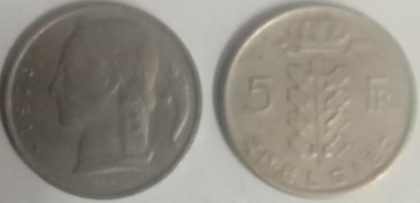 BELGIUM 5 FRANC 1973(Used)