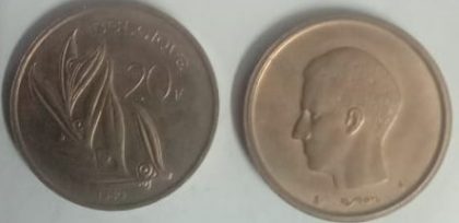 BELGIUM 20 FRANC 1980(Used)