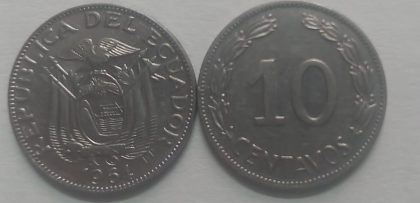 Ecuador 10 Centavos 1964 (Used)