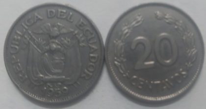 Ecuador 20 Centavos 1959 (Used)