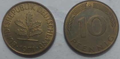 GERMANY 50  PFENNIG 1971 (USED)