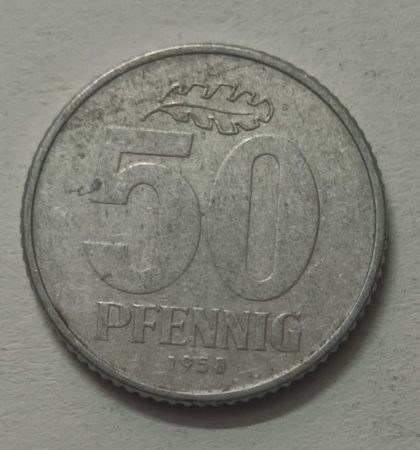 GERMANY 50  PFENNIG 1958 (USED)