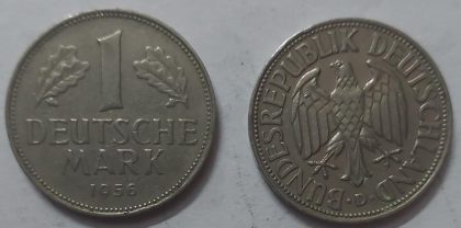 GERMANY Deutsche 1 MARK 1956 (USED)