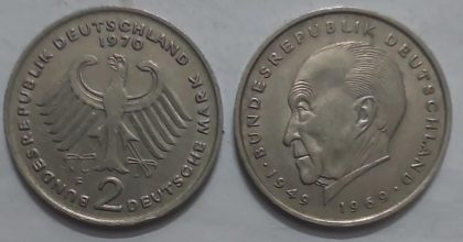 GERMANY Deutsche 2 MARK 1970 (USED)