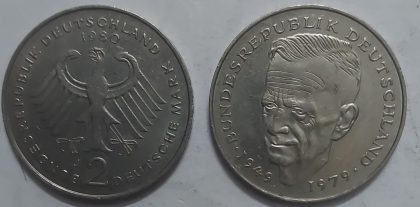 GERMANY Deutsche 2 MARK 1980 (USED)