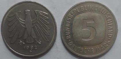 GERMANY Deutsche 5 MARK 1982  (USED)