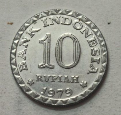 INDONESIA 10 RUPIAH 1979 (used) - Image 2