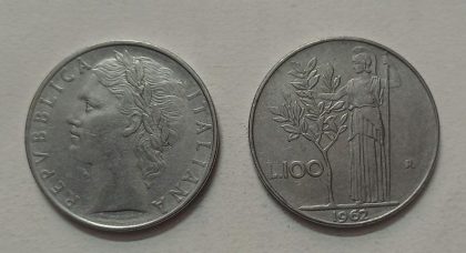 ITALY 100 LIRE 1962 (used)