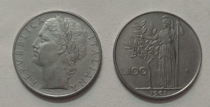 ITALY 100 LIRE 1967 (used)