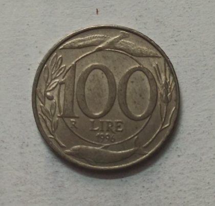 ITALY 100 LIRE 1996 (used) - Image 2