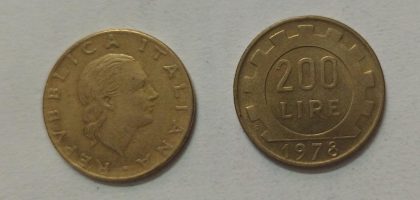 ITALY 200 LIRE 1978 (used)