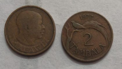 MALAWI 2 TAMBALA 1977 (used)