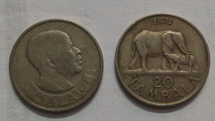 MALAWI 20  TAMBALA 1971 (used)