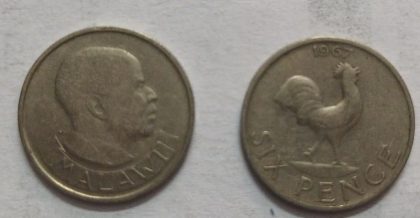 MALAWI 6 PENCE  1967 (used)