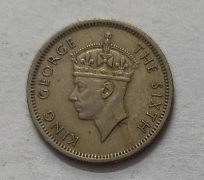 The Sixt King George MALAYA  10 CENTS 1950 (Used)