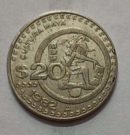 MEXICO  20 PESOS 1982 (used) - Image 2