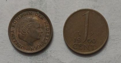 NEDERLAND-1 CENT 1960 (Used)