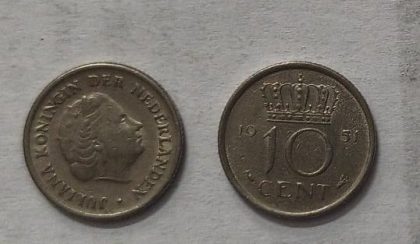 NEDERLAND-10 CENT 1951 (Used)